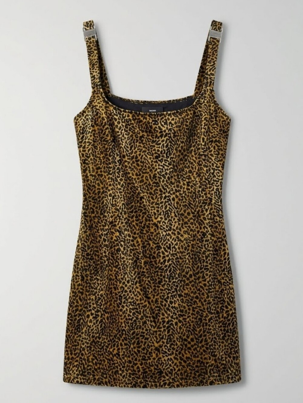 Slim Allure Leopard-Print Vintage One Piece  Bathing  Dress in Tan and Black 18W